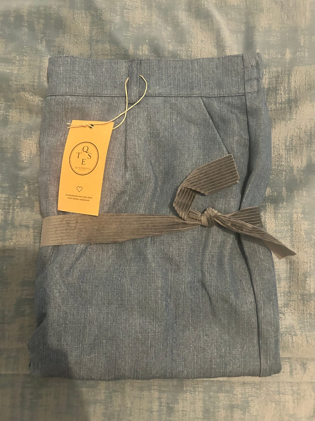 Customer photo review of Pantalon Nestor - Modal bleu stone