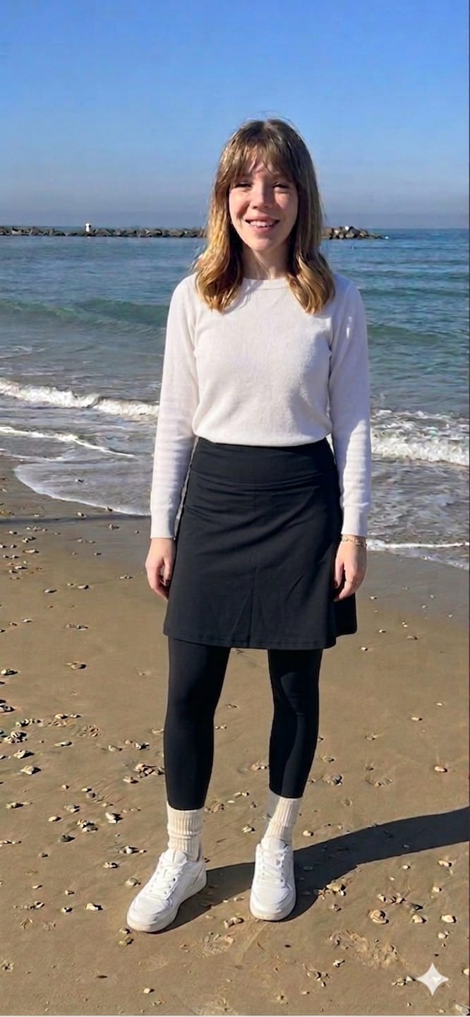 Customer photo review of טייץ חצאית מעל הברך MODEST SKIRTED