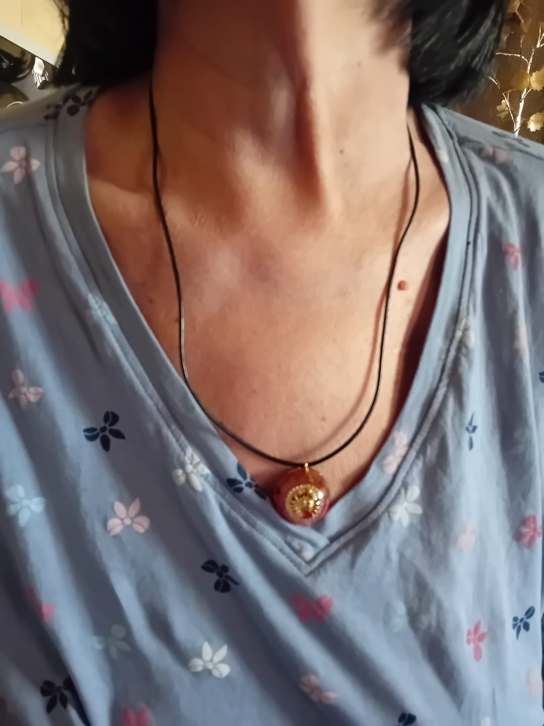 Customer photo review of Pendentif Orgonite "Signe Astrologique" en Pierre Naturelle