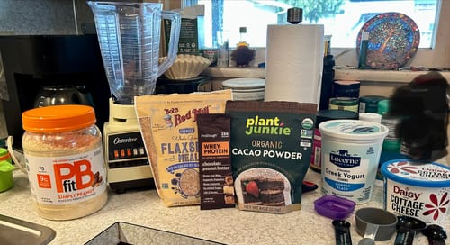 Customer photo review of Whey Protein Powder - Single Serving Sample Stick Packs