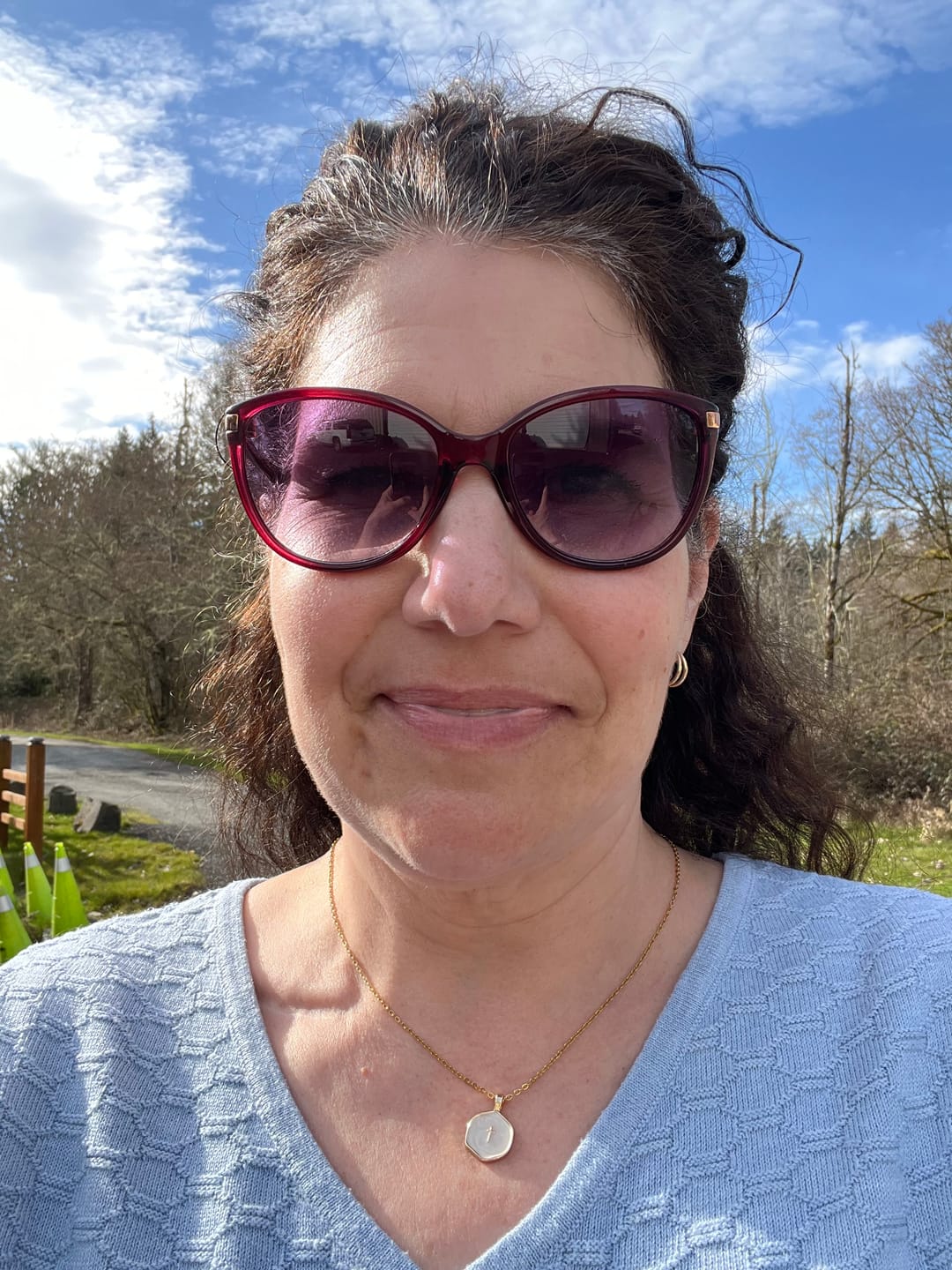 Customer photo review of The Living Light Necklace