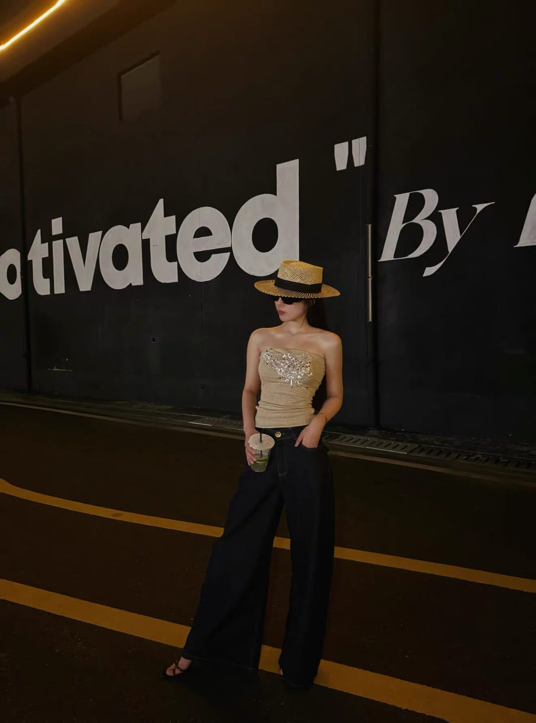 Customer photo review of ROVENTE Embellished Strapless Knit Top
