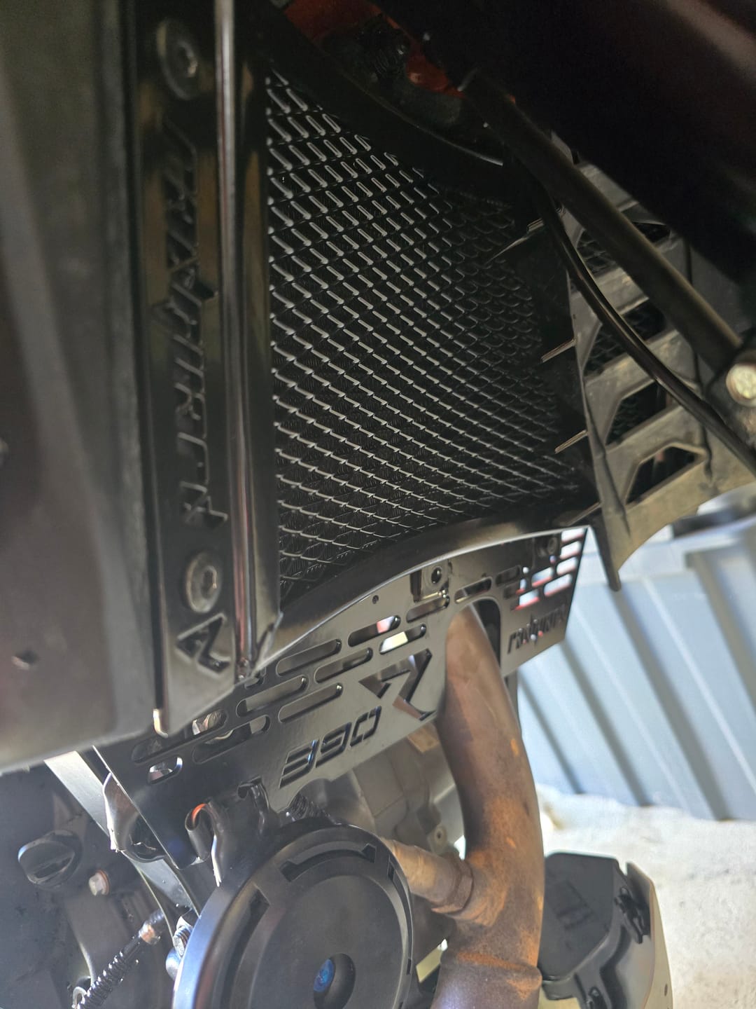 Customer photo review of KTM 390 Adventure R 2025-2026 Radiator & Engine Guard Set