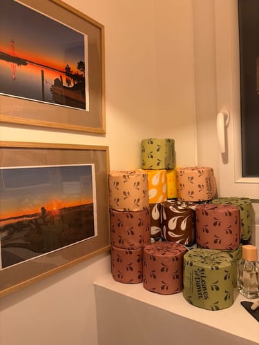 Customer photo review of 100% Bamboo Toilet Paper - 3ply -  40 meters