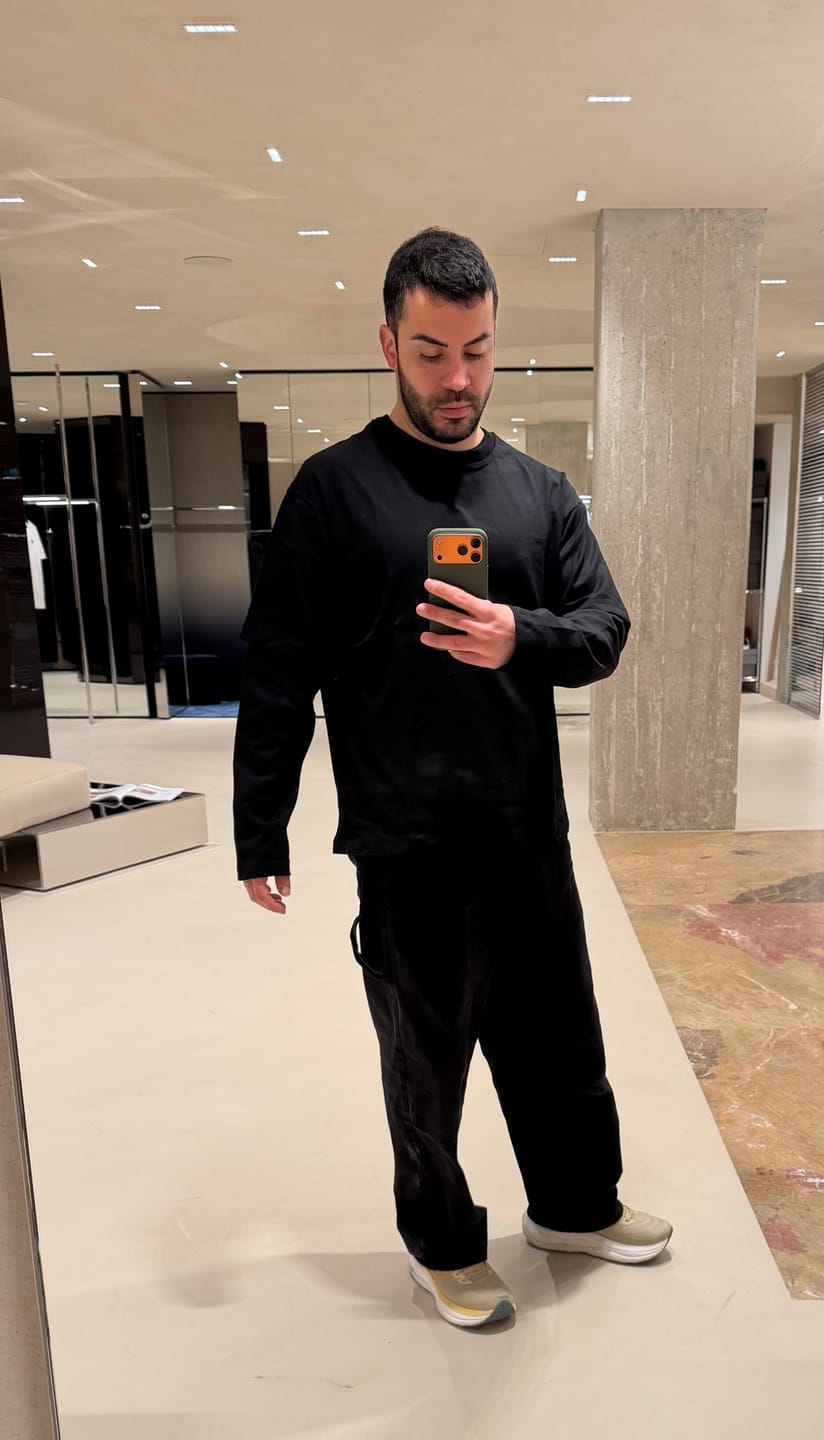 Customer photo review of Double Long Sleeve Blanks 220GSM Black
