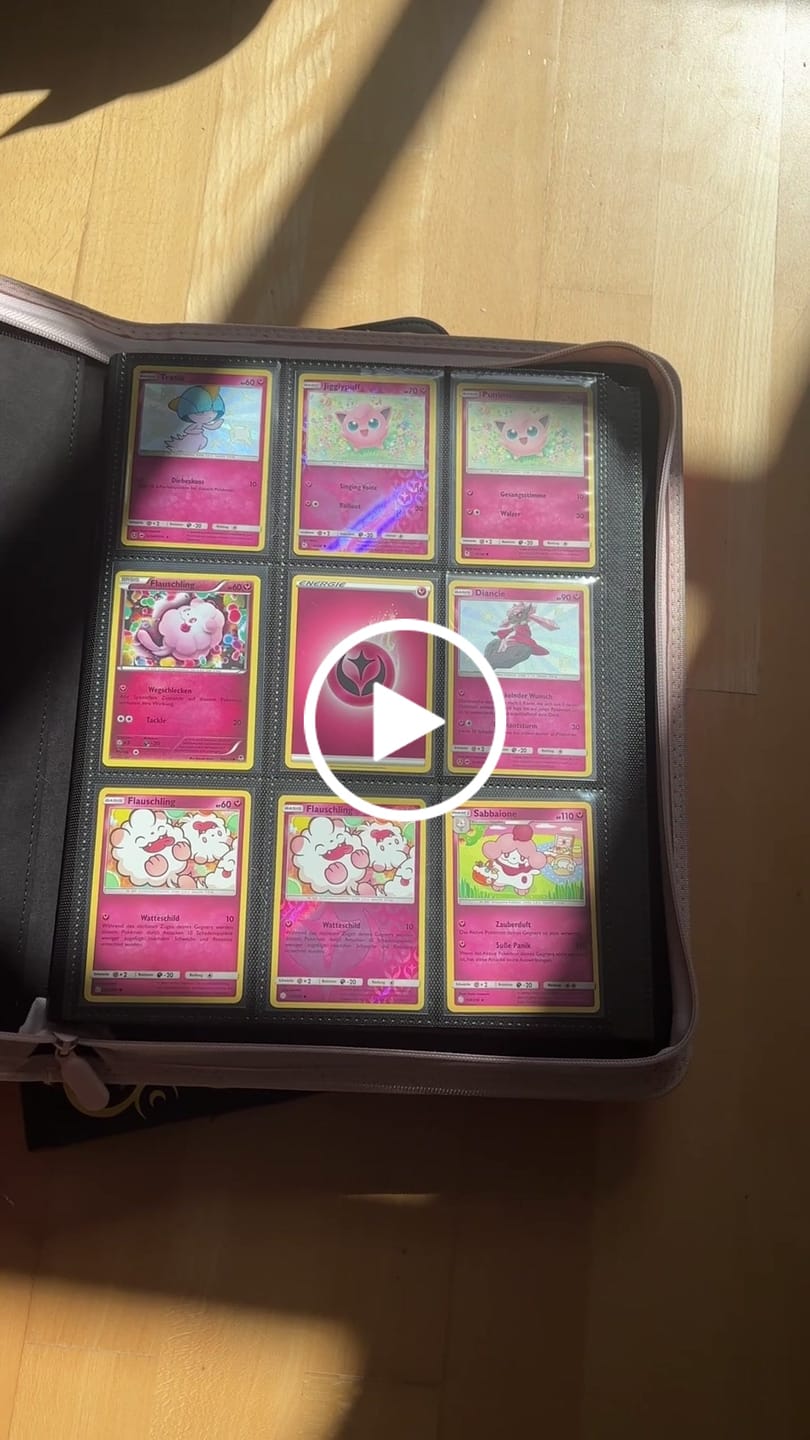 Customer video review of Cherry Blossom - 9-Pocket Trading Card Binder
