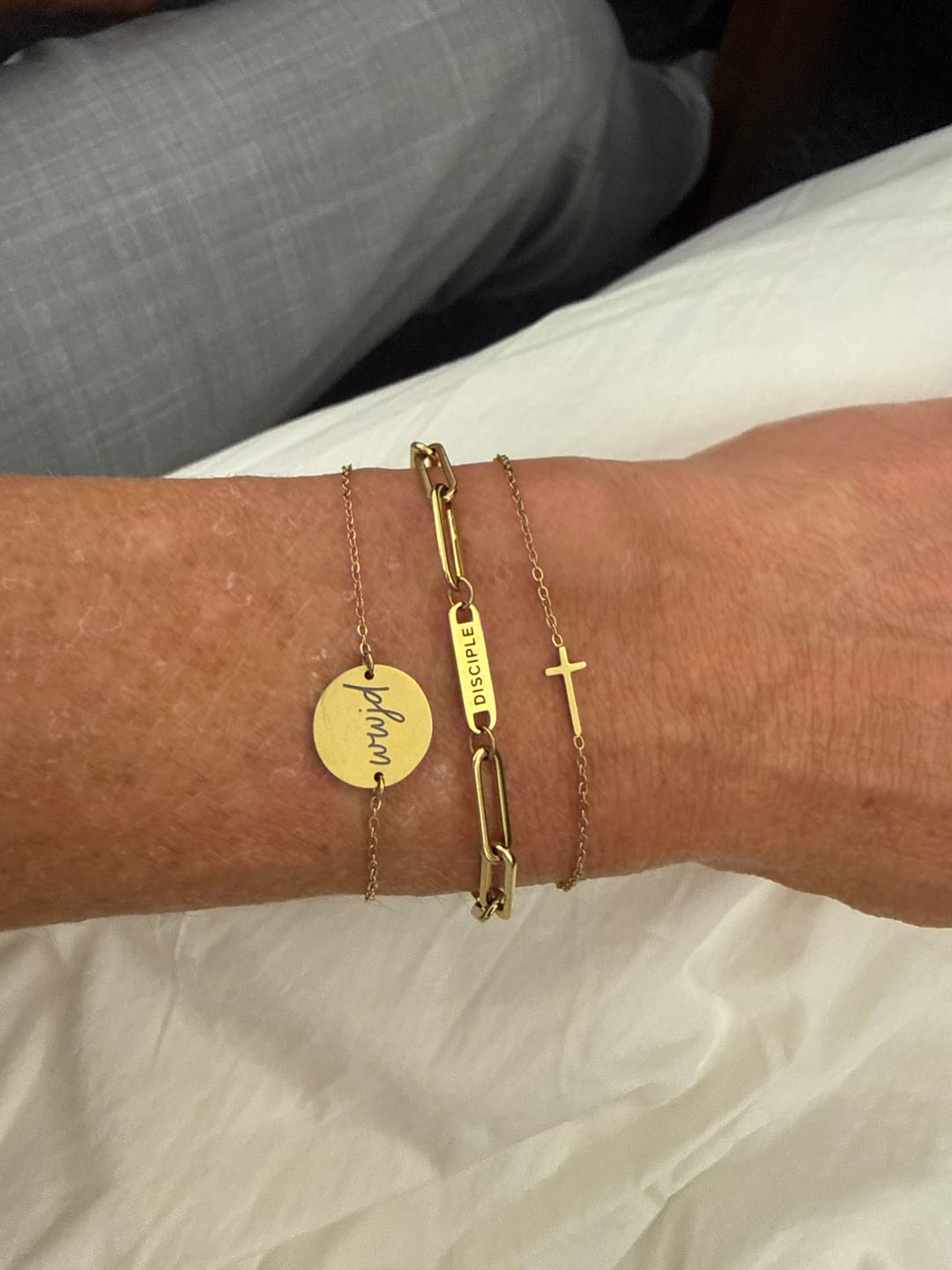 Customer photo review of Disciple Chain Bracelet