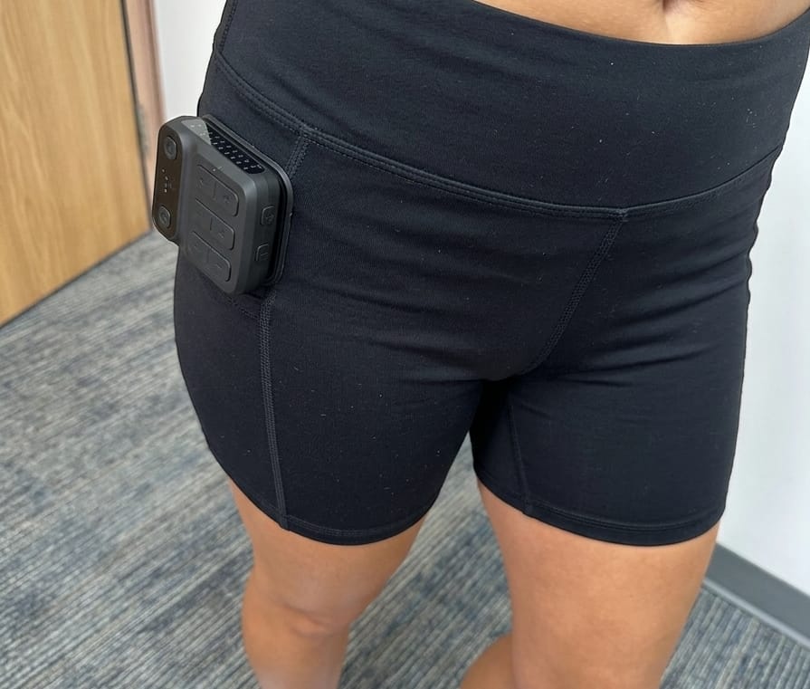 Customer photo review of LumyHealth 3-Zone EMS Toning Shorts: Targeted Abdomen, Glutes & Pelvic Floor Support