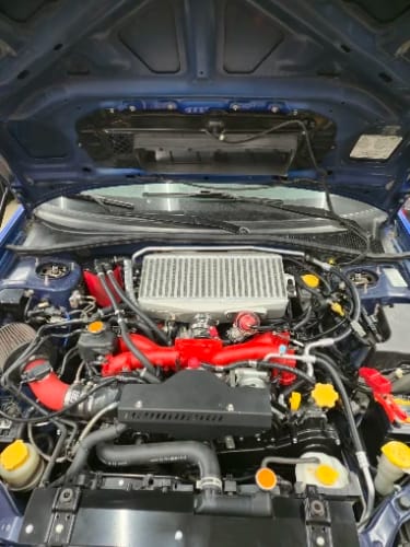 Customer photo review of Pulley Cover For Subaru Impreza WRX 02-14 STI 04-19