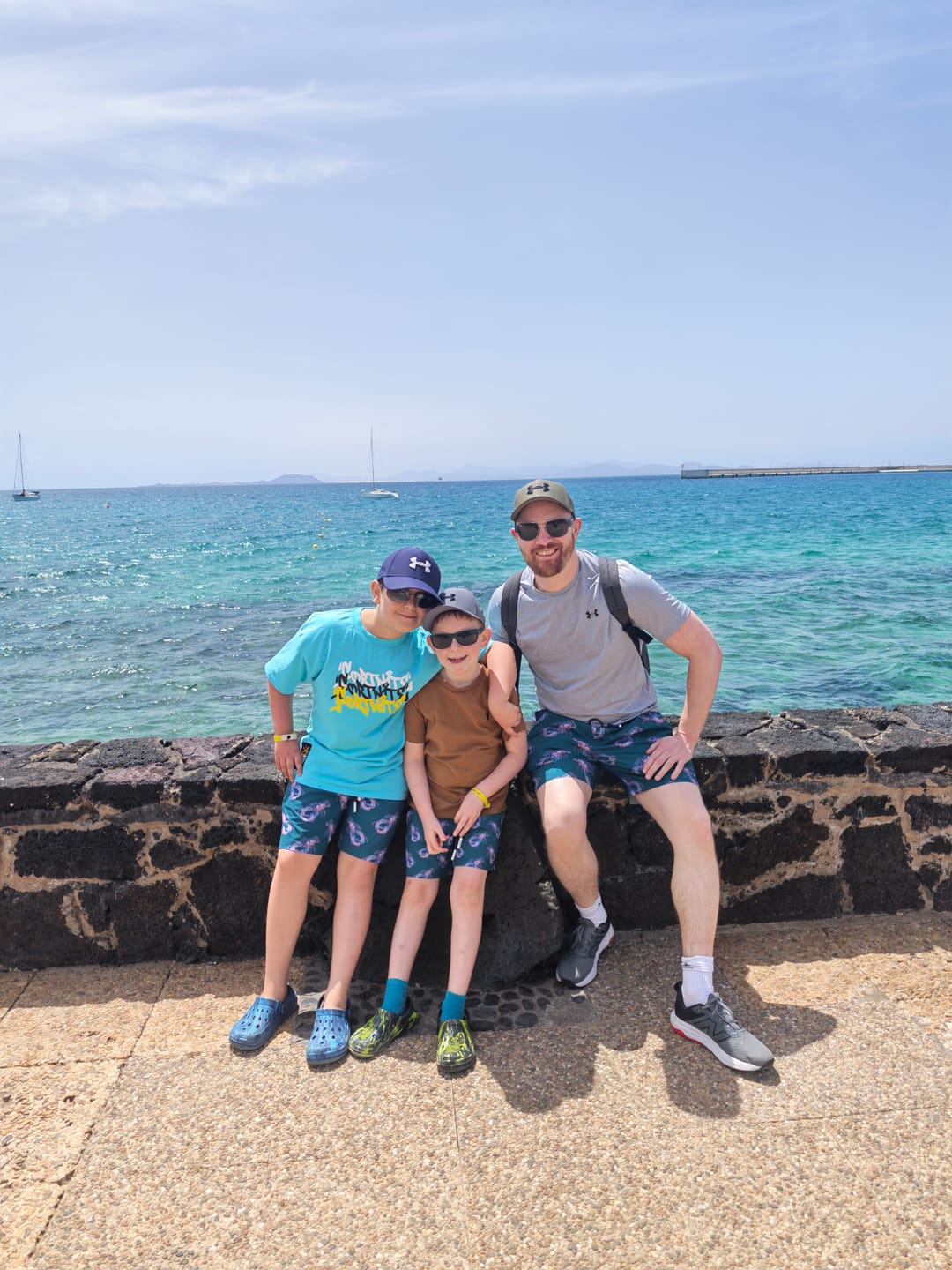 Customer photo review of Lobsters - Kid's Swim Shorts