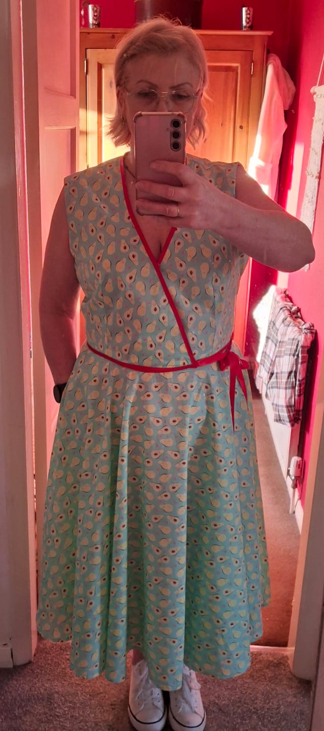 Customer photo review of Avocado Hearts Polycotton Fabric