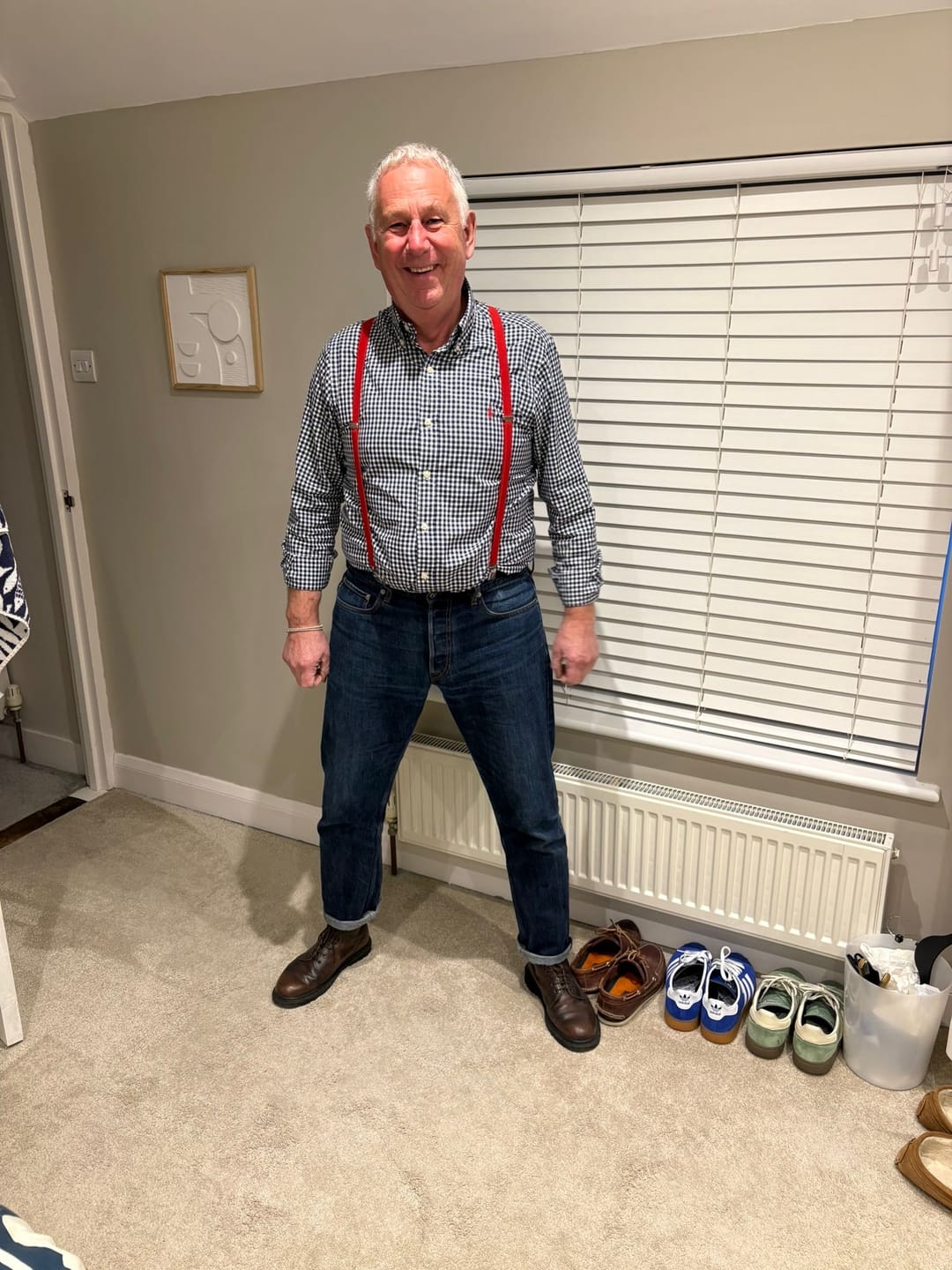 Customer photo review of Braces and Buckles - Red