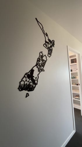 Customer photo review of Kiwiana Native Bird NZ Map
