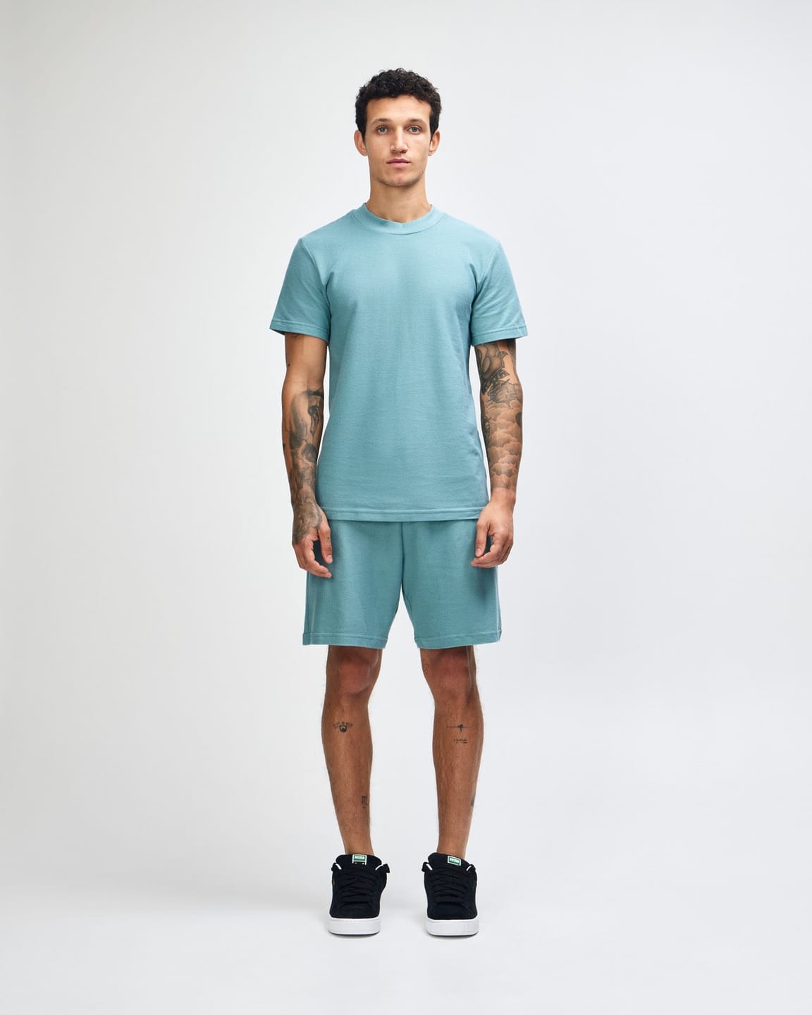 Customer photo review of Unisex Pique Mockneck T-Shirt