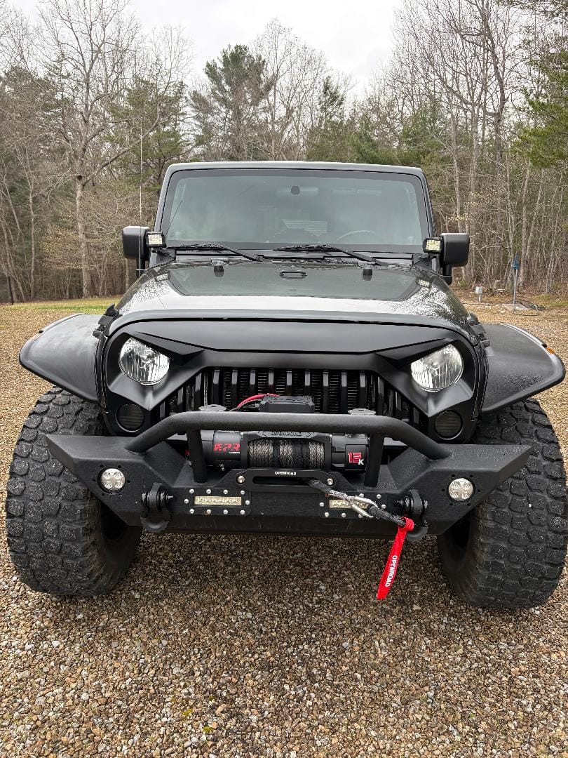 Customer photo review of OPENROAD 12,000lbs Electric Winch with Synthetic Rope-Panther Series 3S