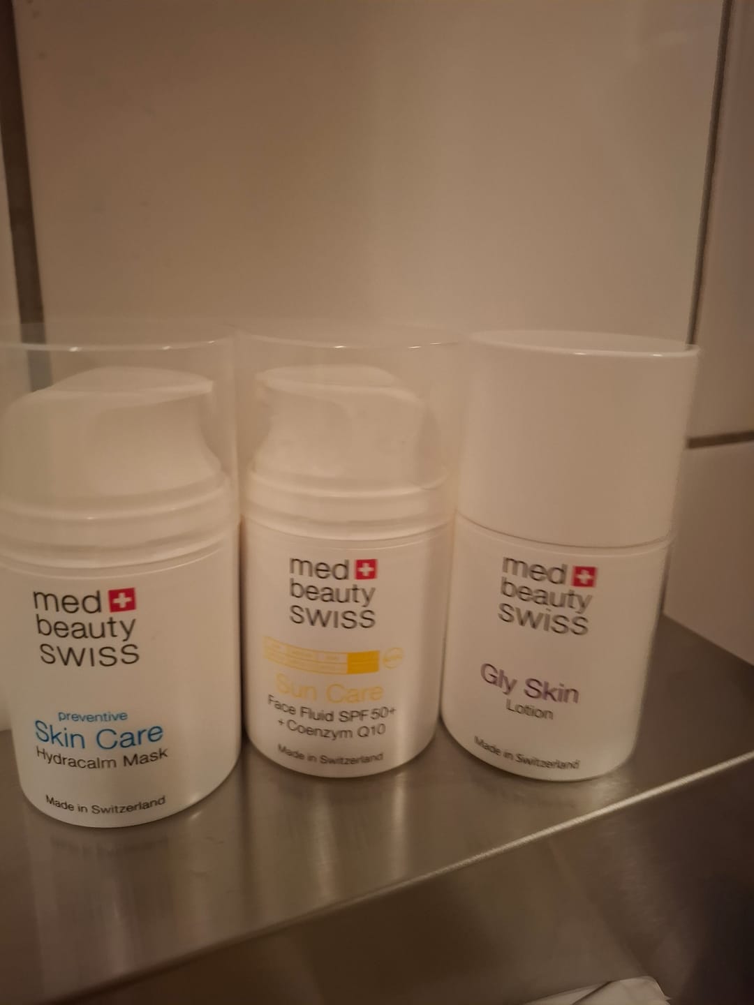 Customer photo review of Sun Care Face Fluid SPF50+