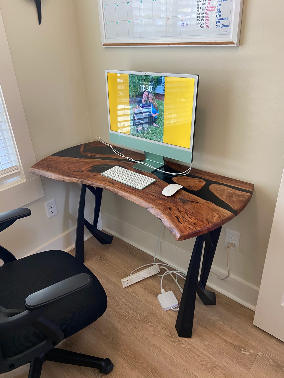Customer photo review of Bench Legs 102 Wineglass 16.3" H Metal Legs for Outdoor and Indoor Benches