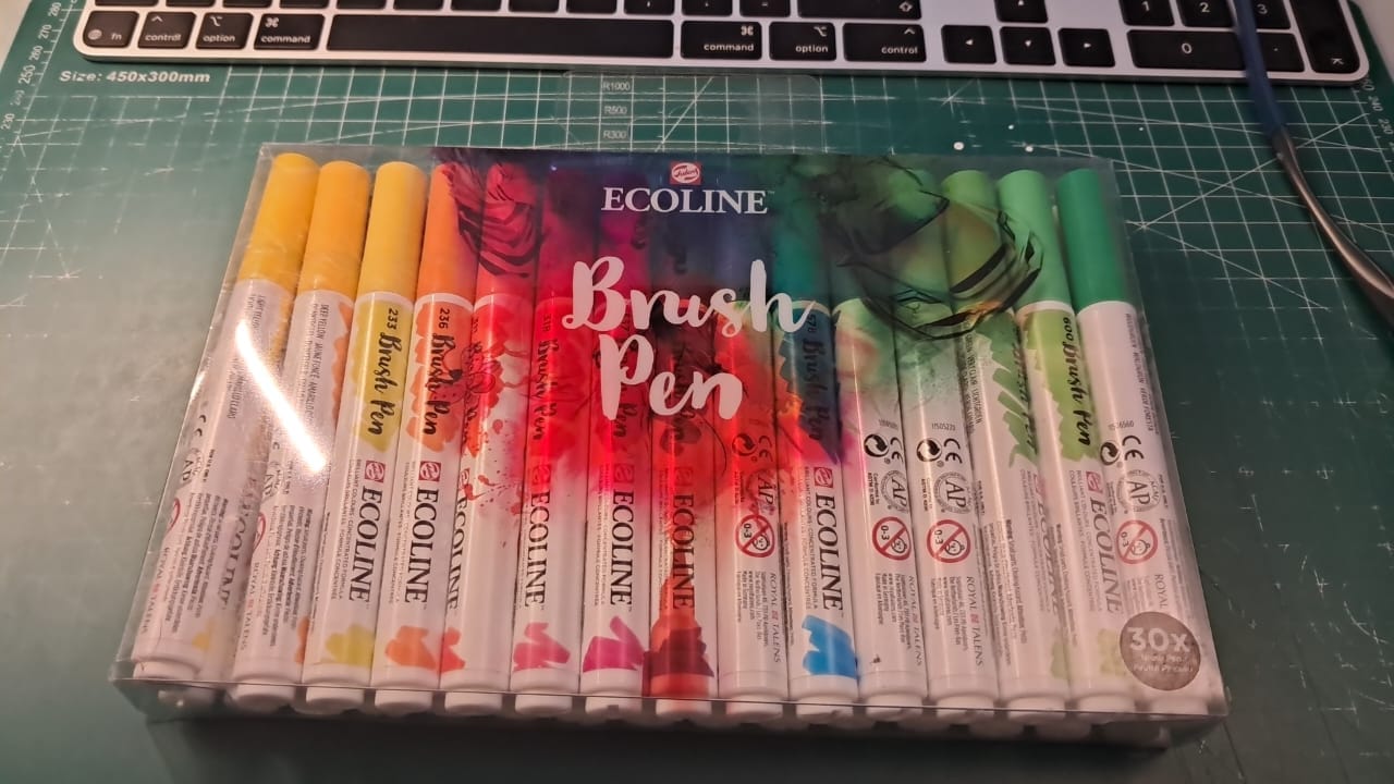 Customer photo review of Royal Talens Ecoline - Set 30 Marcadores Brush Pen