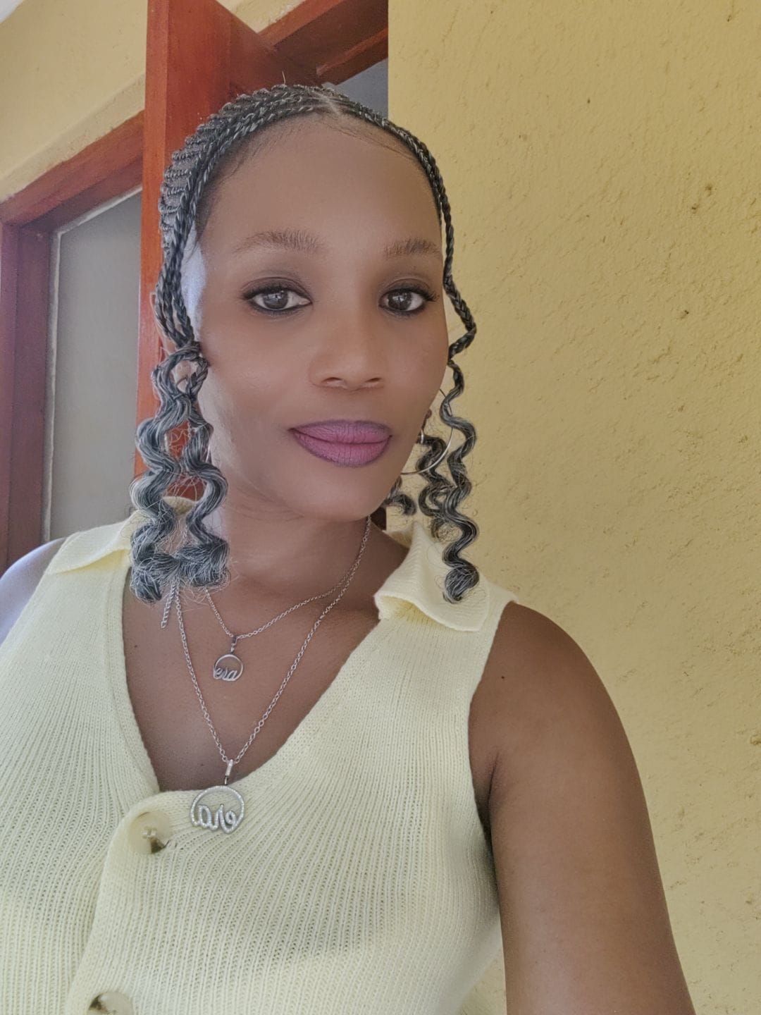 Customer photo review of Silver Precious Logo Necklace