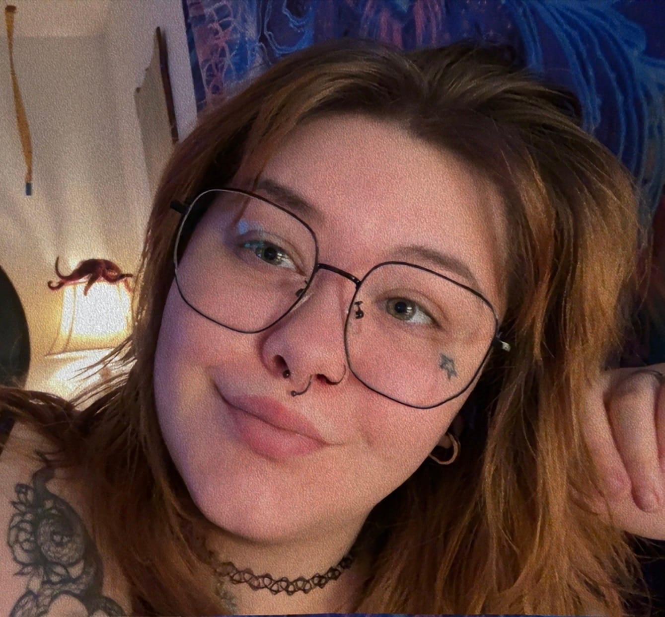 Customer photo review of Melly Eyeglasses