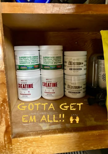 Customer photo review of Ultimate Creatine Powder by Alex Jones (300 Grams) (60 Servings)