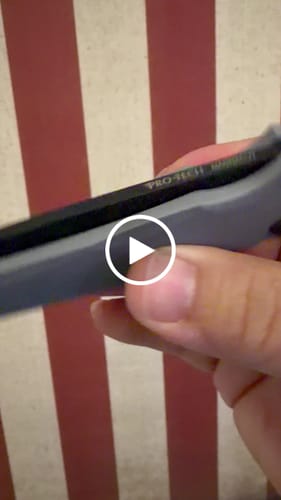 Customer video review of Pro-Tech Malibu Button Lock Knife, Grey Aluminum Handle, DLC MagnaCut Reverse Tanto Blade, 3.3″, Made in USA (5403-Grey)