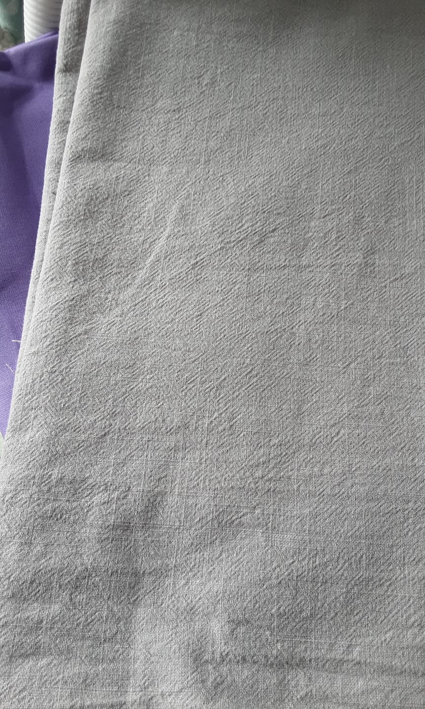 Customer photo review of Linen Feel 100% Cotton Fabric