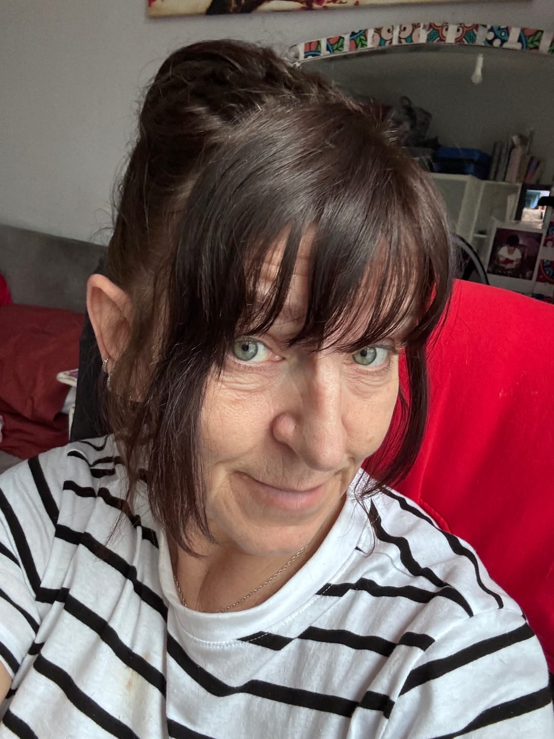 Customer photo review of Stranded Clip-in Mum Bun - Colour #4 Chocolate Dahlia