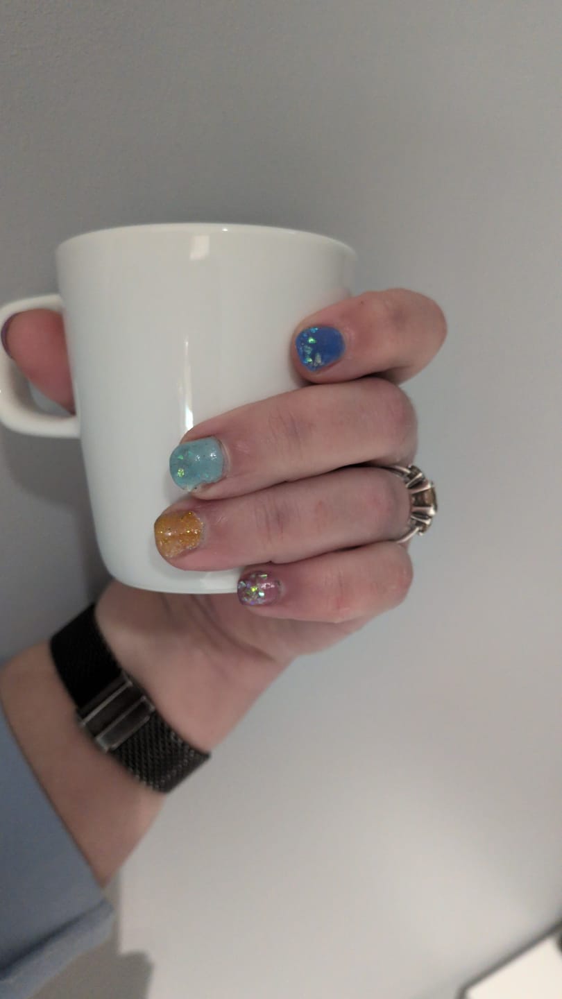 Customer photo review of Mermaid Dipping Powder