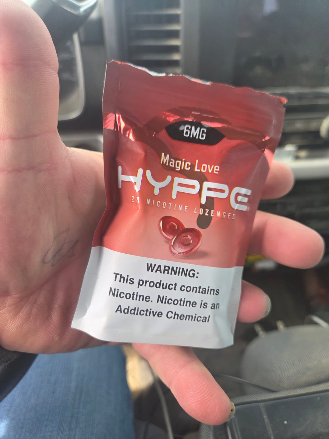 Customer photo review of Nicotine Lozenges
