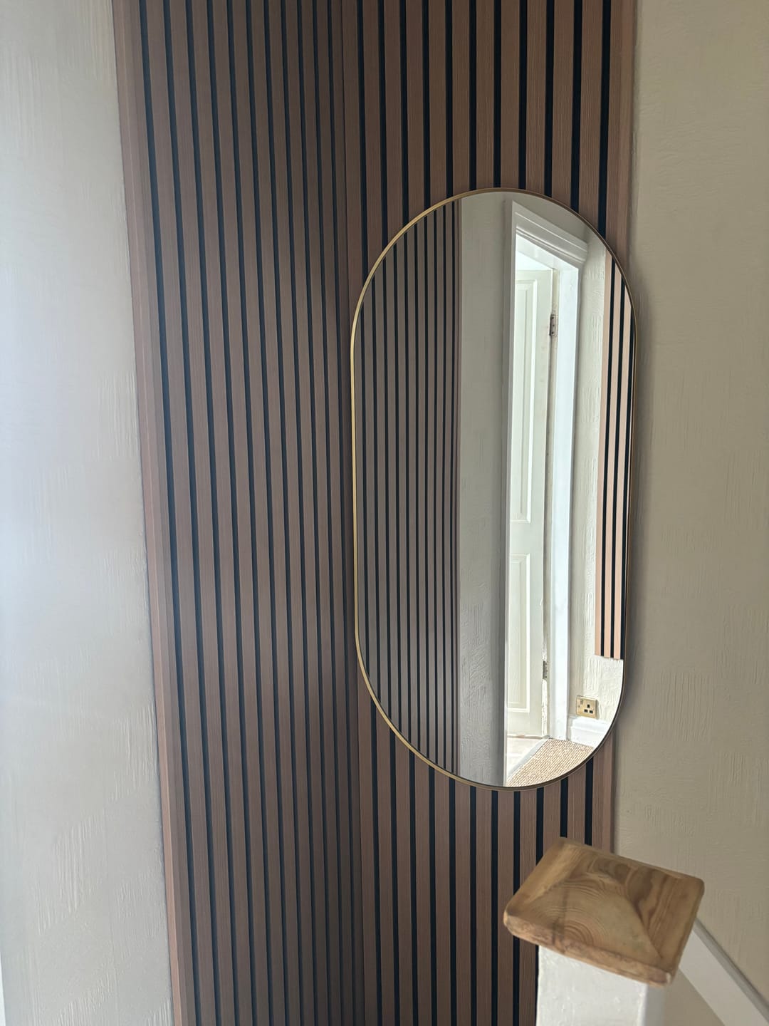 Customer photo review of Acoustic Wall Panel End Trim (Multiple Colours)