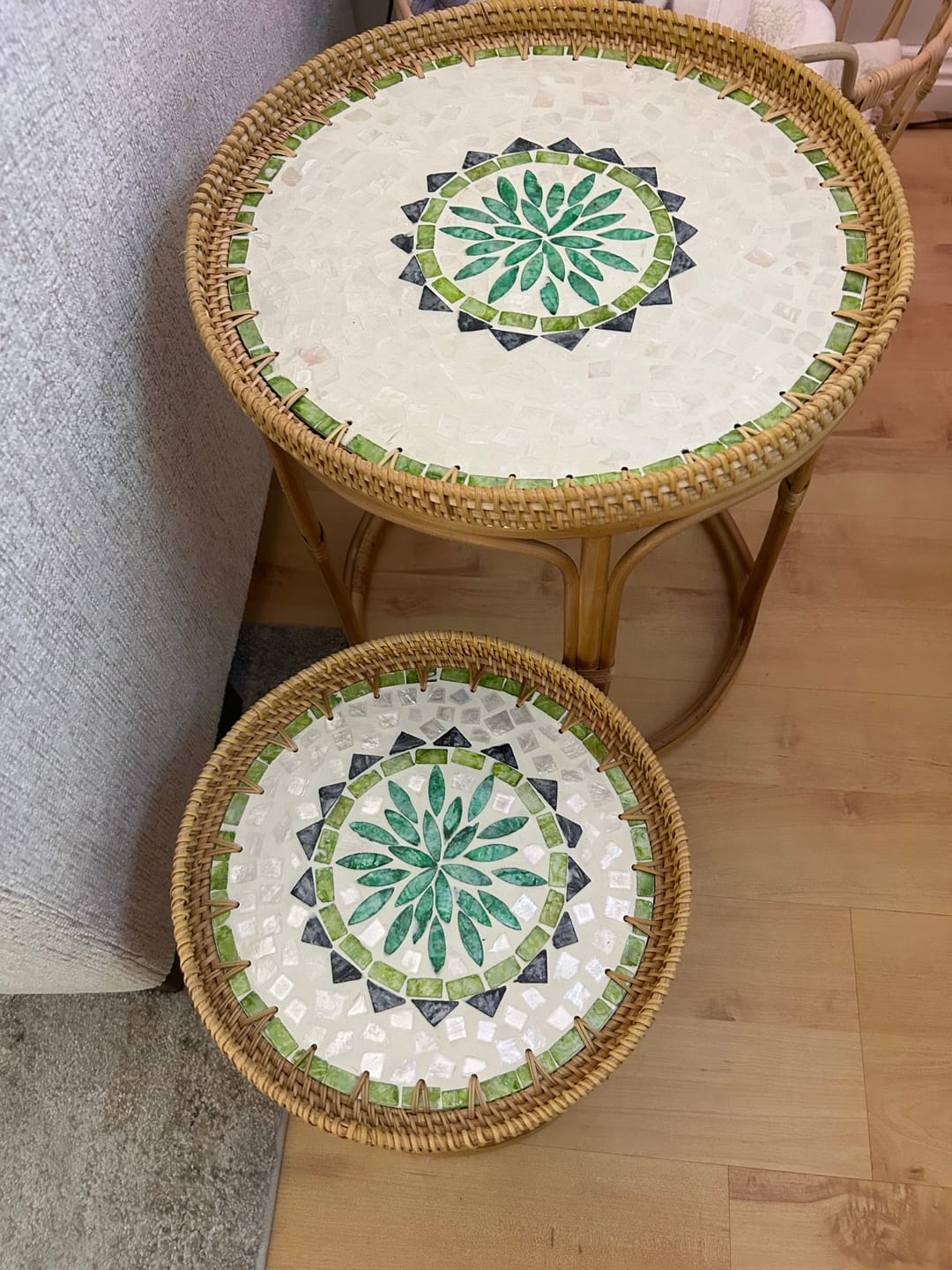 Customer photo review of Oasis Rattan Table Set