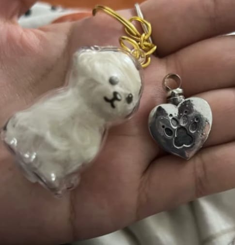 Customer photo review of Llavero Recuerdo Mascota