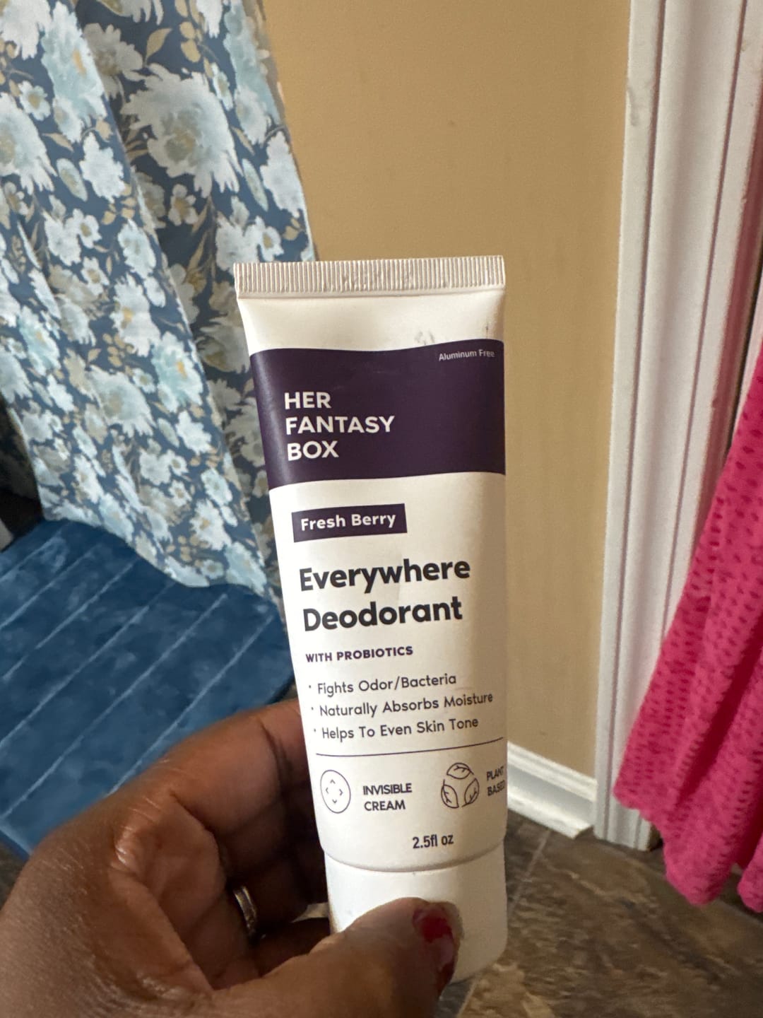Customer photo review of Everywhere Deodorant (Berry) - Long Lasting Odor Block
