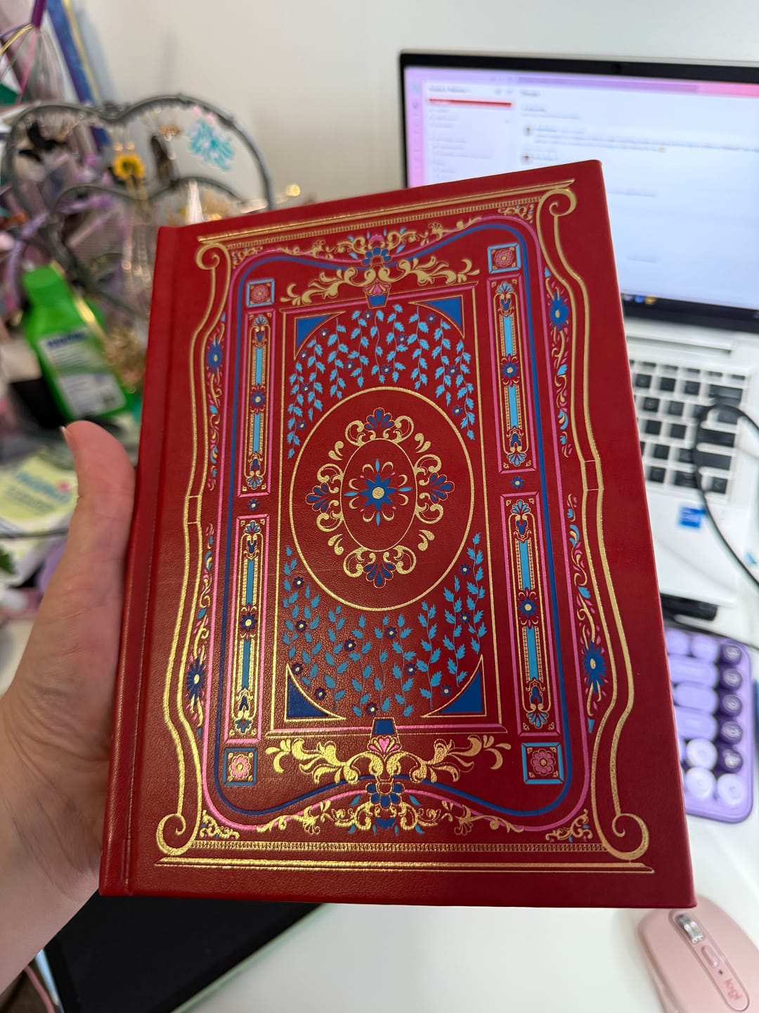 Customer photo review of Literati Journal - Crimson Red