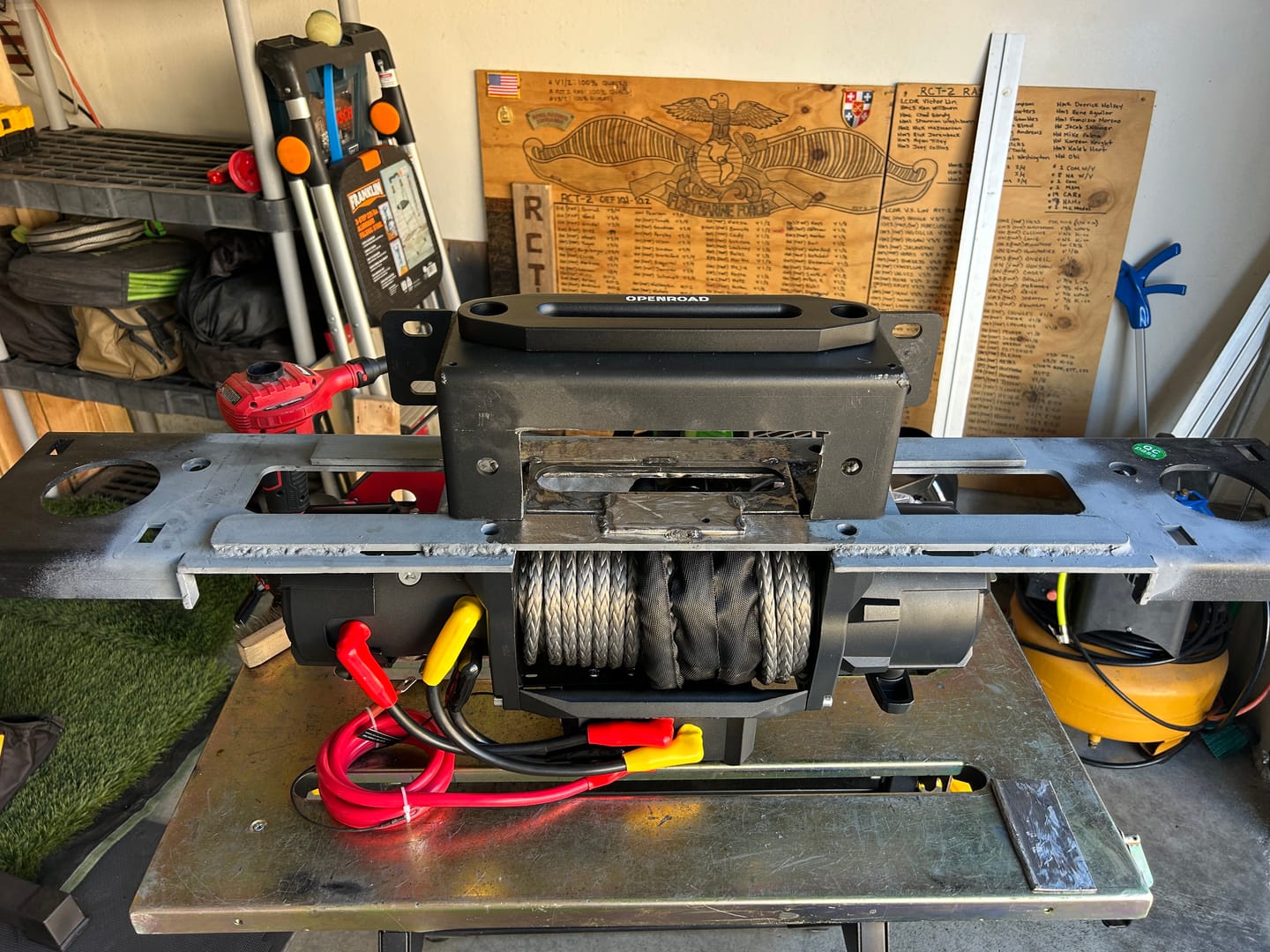 Customer photo review of OPENROAD 12,000lbs Electric Winch with Synthetic Rope-Panther Series 3S