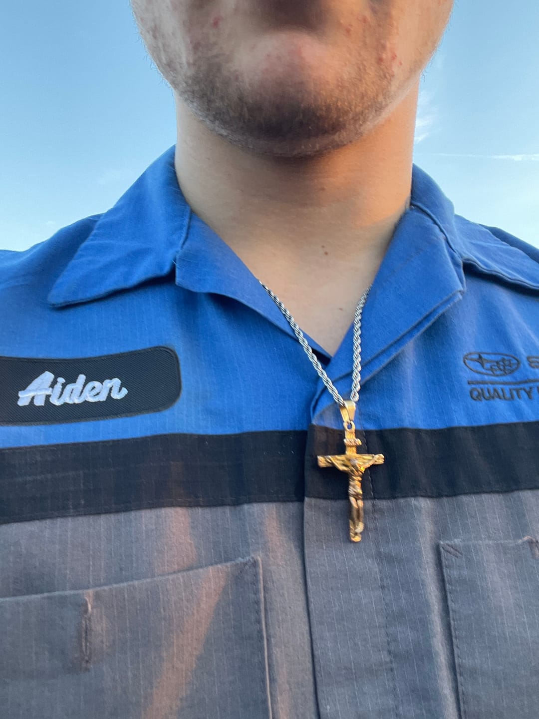 Customer photo review of FREE Today: Christ Jewelry Crucifix Pendant Charm Necklace