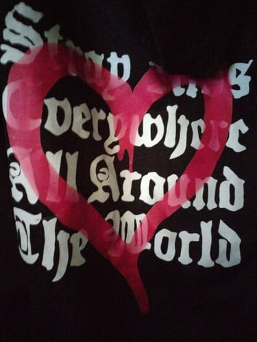 Customer photo review of KPOP Stay World Tour Dominate: celebrATE Printed Zip Up Hoodie