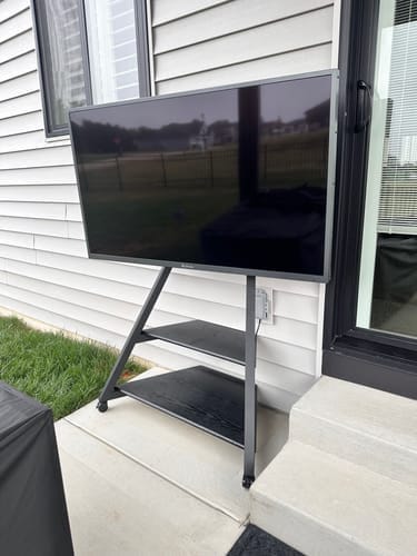Customer photo review of Outdoor TV Stand Eiffel Collection
