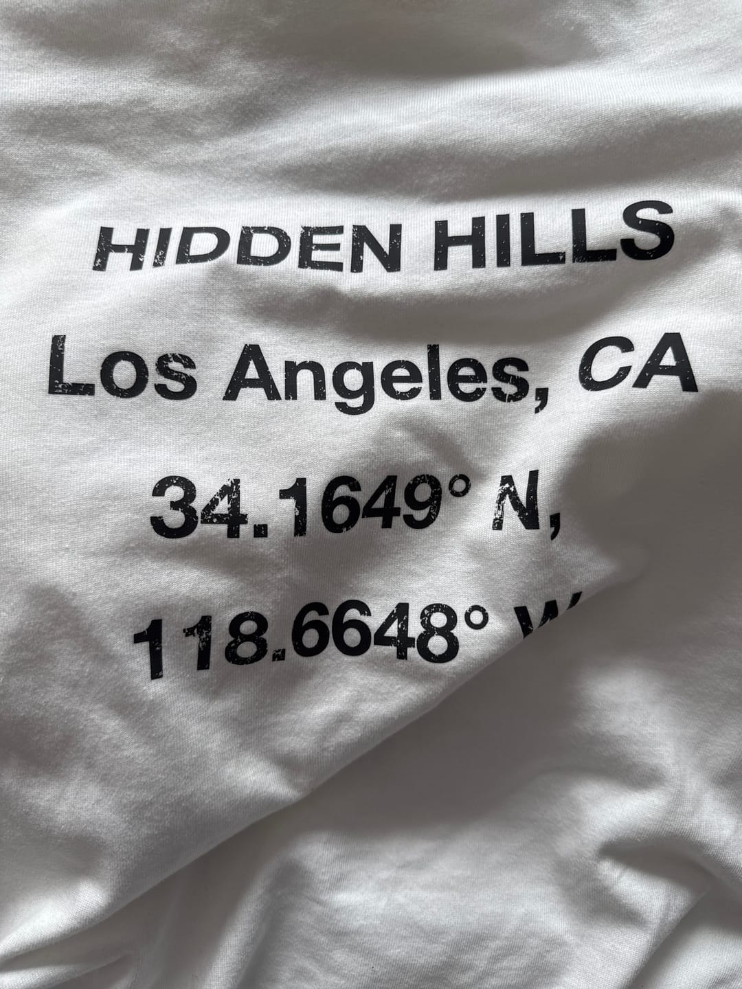 Customer photo review of VINTAGE LOGO LONGSLEEVE T-SHIRT WHITE