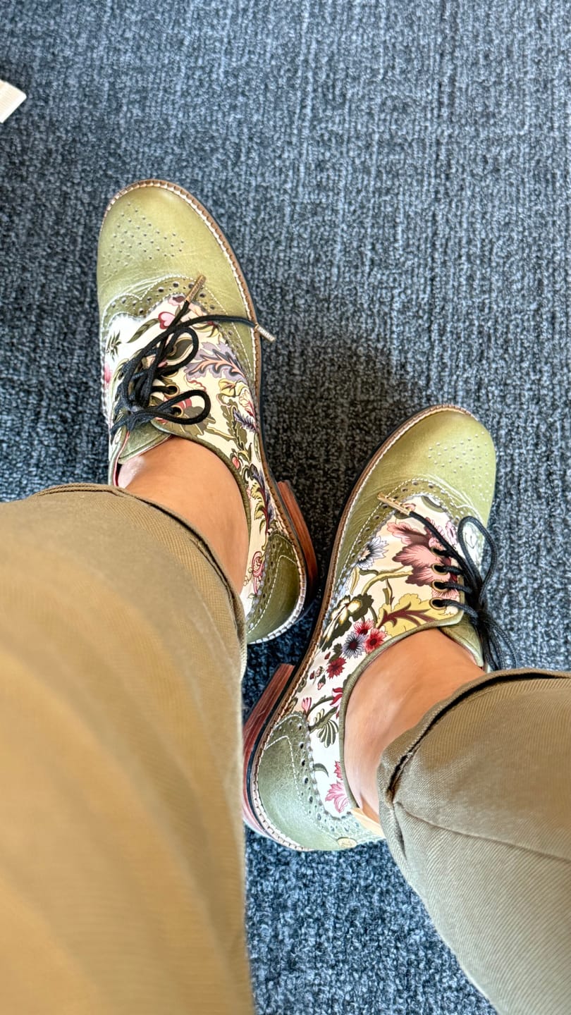 Customer photo review of Bageecha Brogues Women – Olive