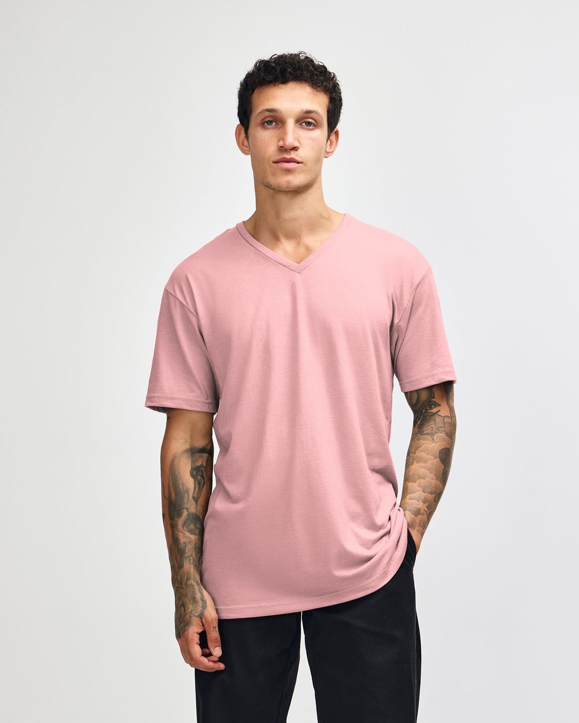 Customer photo review of Unisex V-Neck T-shirt