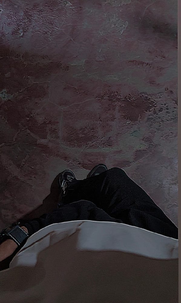 Customer photo review of Men's Ghost White Corduroy Track Pant