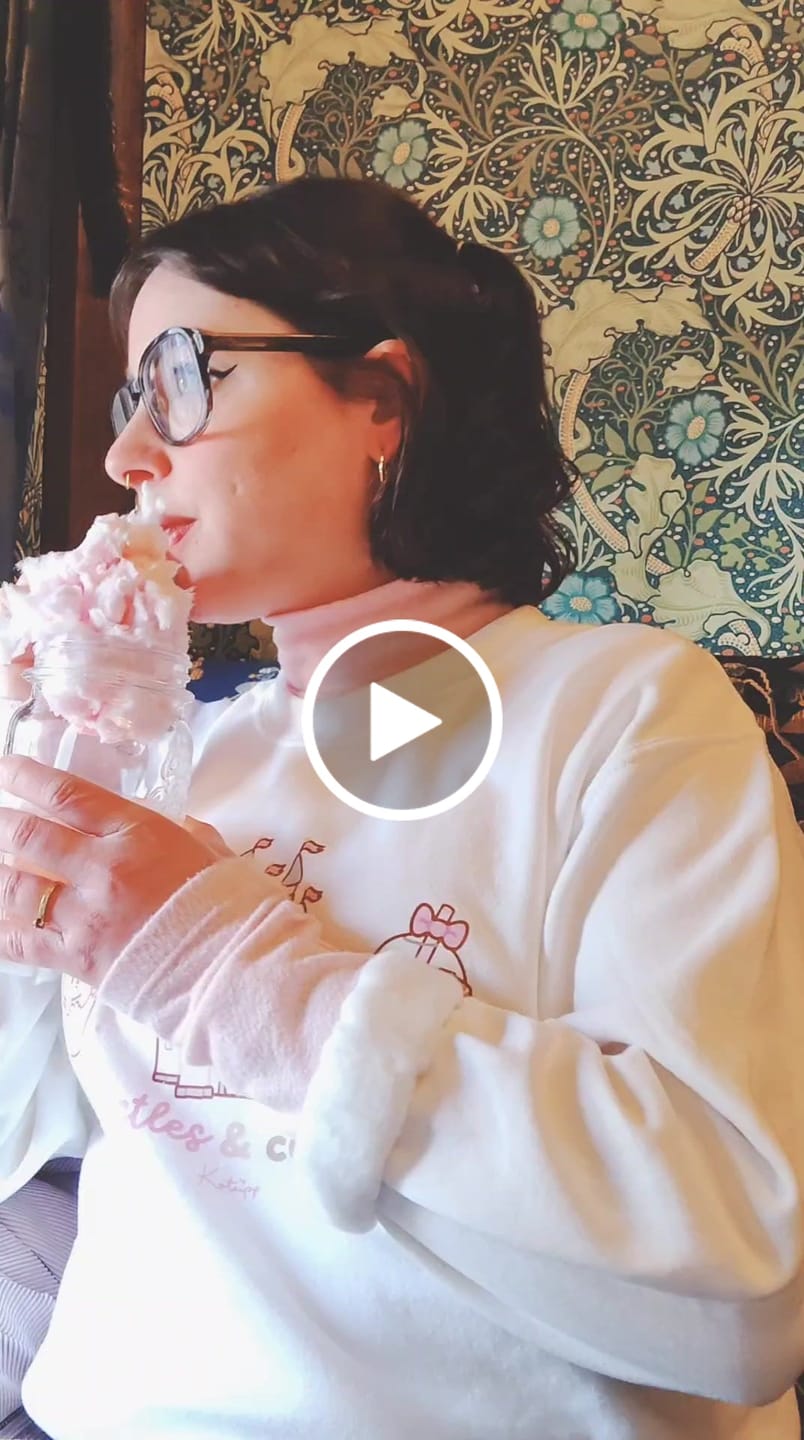 Customer video review of Castles & Coffee | Kawaii Castle Sweatshirt | Cute Theme Park Pastel Jumper