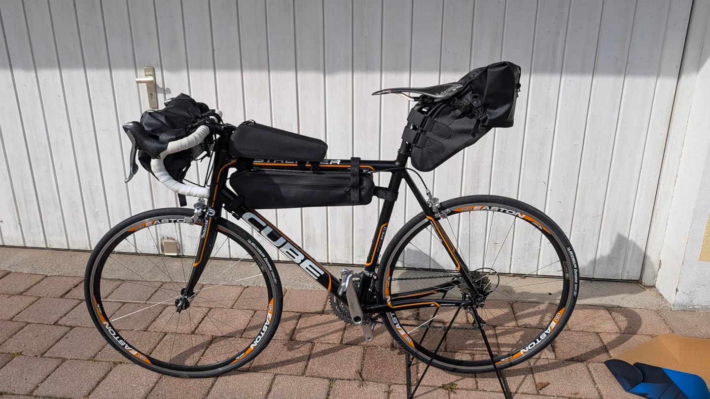 Customer photo review of Bikepacking Rahmentasche (38-46cm)