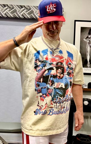 Customer photo review of USA Baseball Tee