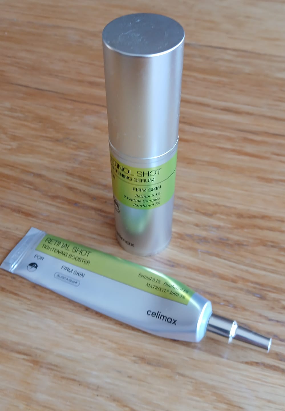 Customer photo review of Liftinga efektu piešķirošs krēms-būsteris ar retinālu Celimax THE -A Retinal Shot Tightening Booster