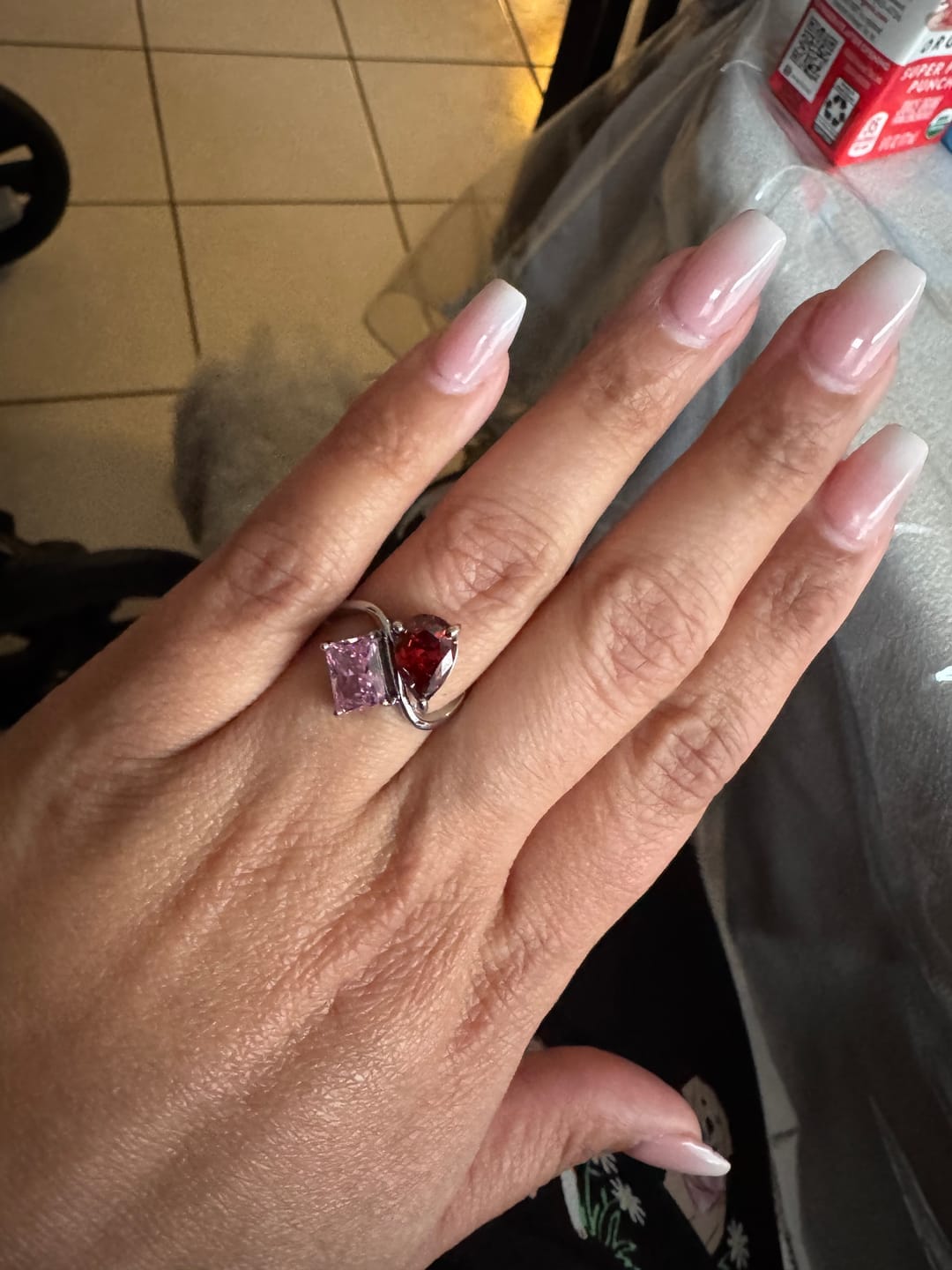 Customer photo review of Ewiger Geburtssteinring