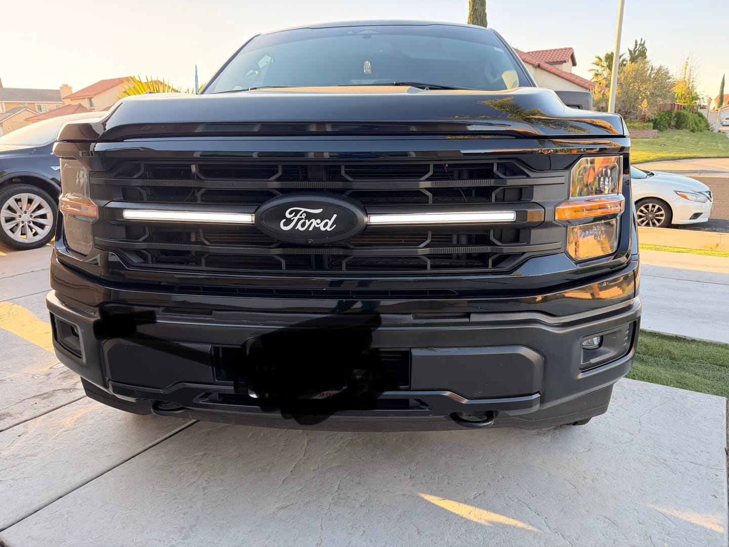 Customer photo review of LED Grille Lights W/ Sequential Turn Signal For 2024+ Ford F150 XLT