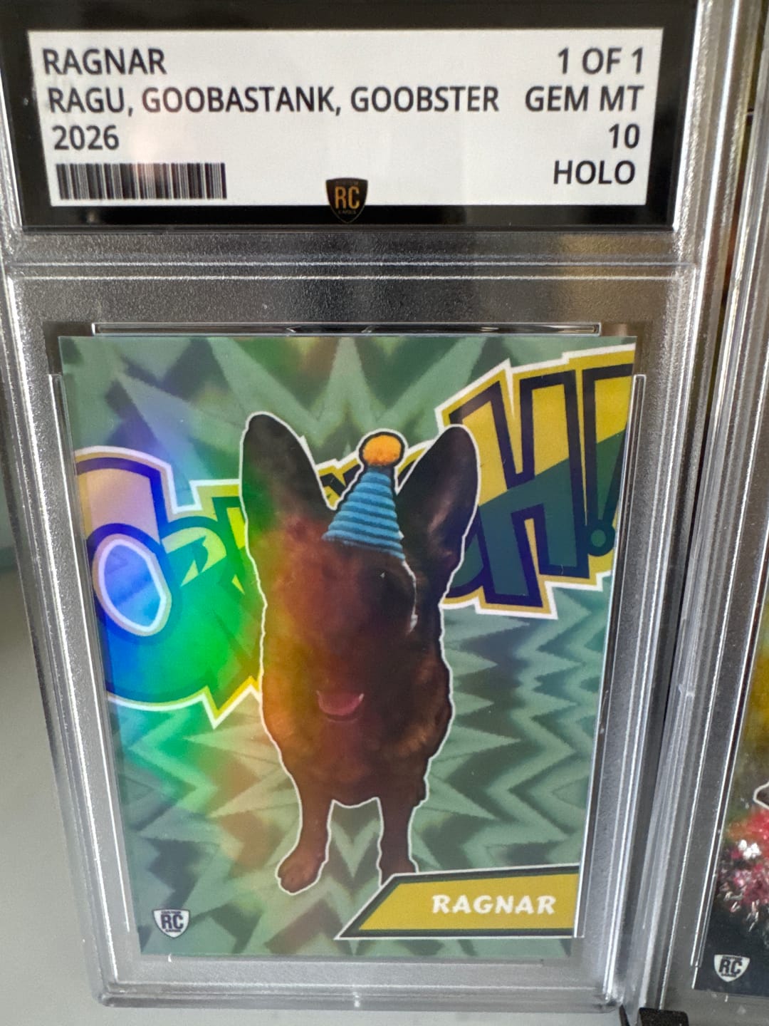 Customer photo review of Custom Graded Card